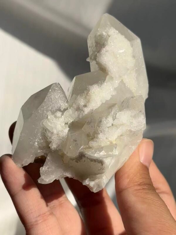 Himalayan Polycrystalline Cluster - Frosty Mineral Skin & Fine Sparkle  16F