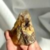 08a573c0221fe63c0548683d7d25a522 Yellow Rubber Flower Crystal with Limonite Intergrowth - Himalayan Tibetan Mine Origin 12H