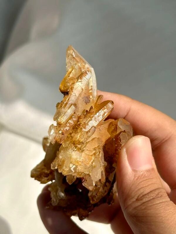 Tibetan Himalayan Crystal Cluster with Golden Suture Inclusions  13L