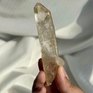 Transparent Double-Terminated Himalayan Pocket Crystal with Interlocking Crystals 15M