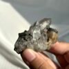 Black Iron Ore & Calcite Intergrown Himalayan Crystal Cluster  15E