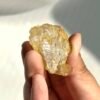 Himalayan Crystal: Golden Ore Skin with Light Rainbow Small Single Crystal  14L