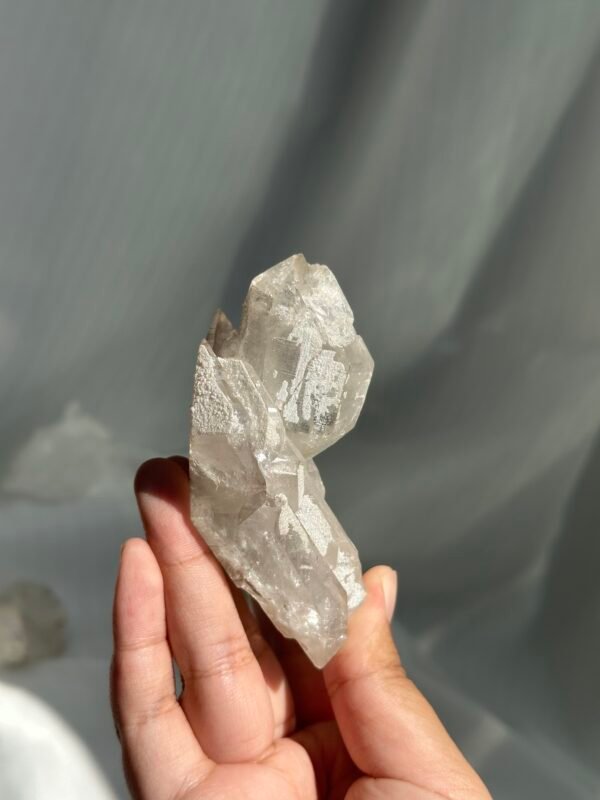 Sugar-Grain Sparkle Mineral-Skinned Skeletal Himalayan Crystal  11D