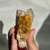 Himalayan Crystal Cluster with Yellow Gel Flower Inclusions and Symbiotic Jelly-like Calcite 11H