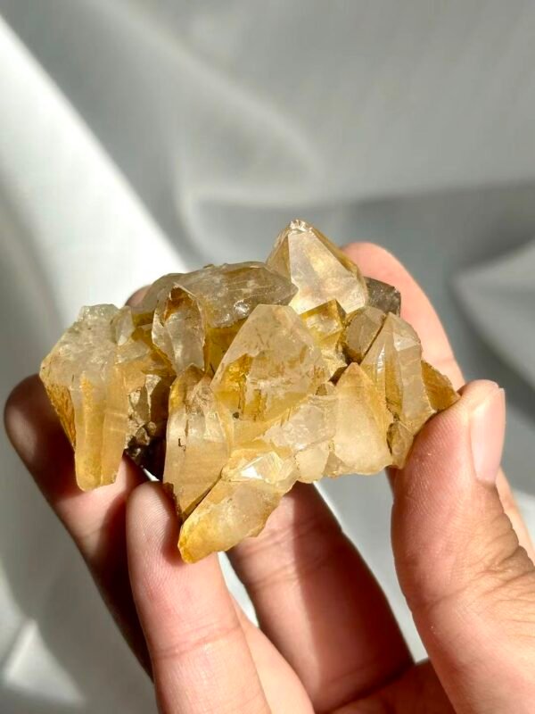 2a074b35099b490076d35c5783ded60b Translucent Small Nepalese Himalayan Crystal Cluster 12I
