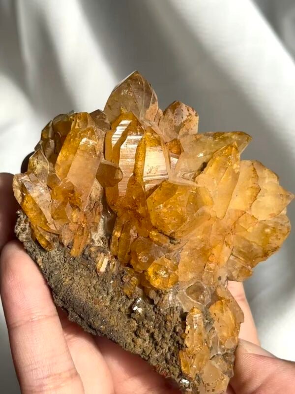 3a08849b9a78af8ccdf5ac3f7d7b703a Deep Golden Himalayan Crystal Cluster with Druse Base 12C