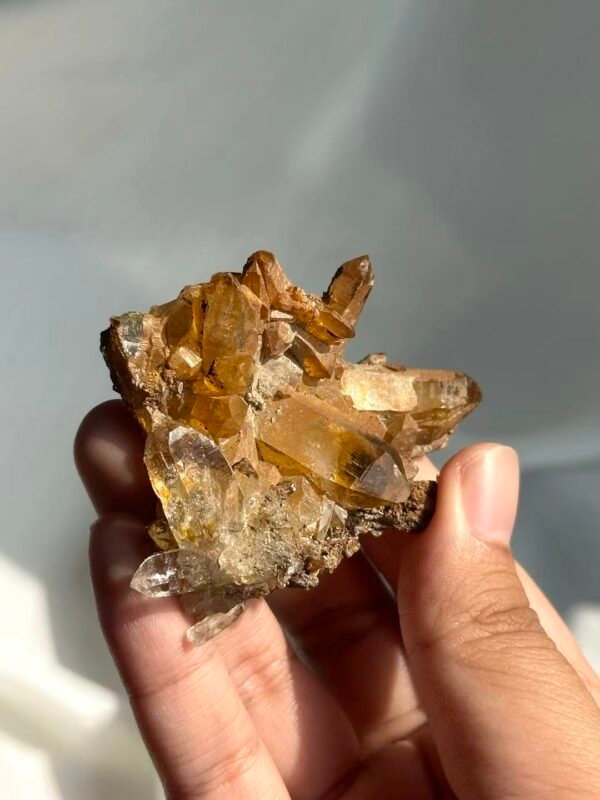 Brownish-Red Himalayan Crystal Clusters  15A