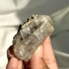 Himalayan Crystal: Black Silver Titanium Inclusions with Calcite Symbiosis 13C