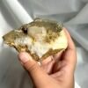 Tibetan Green Phantom Himalayan Crystal Cluster with Buddha's Top & Sparkling Crystal Druse Base  12F