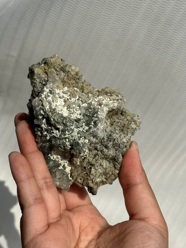 7e86622d252bbdd79dd2d08ab4229e08 Himalayan green mudstone calcite crystal symbiotic cluster 10B