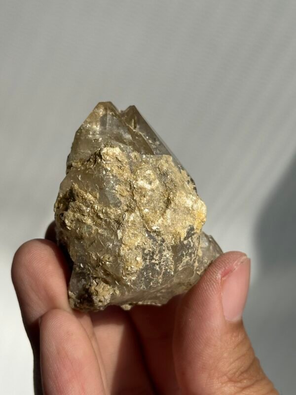 Light brown golden mica symbiotic Himalayan crystal 09L