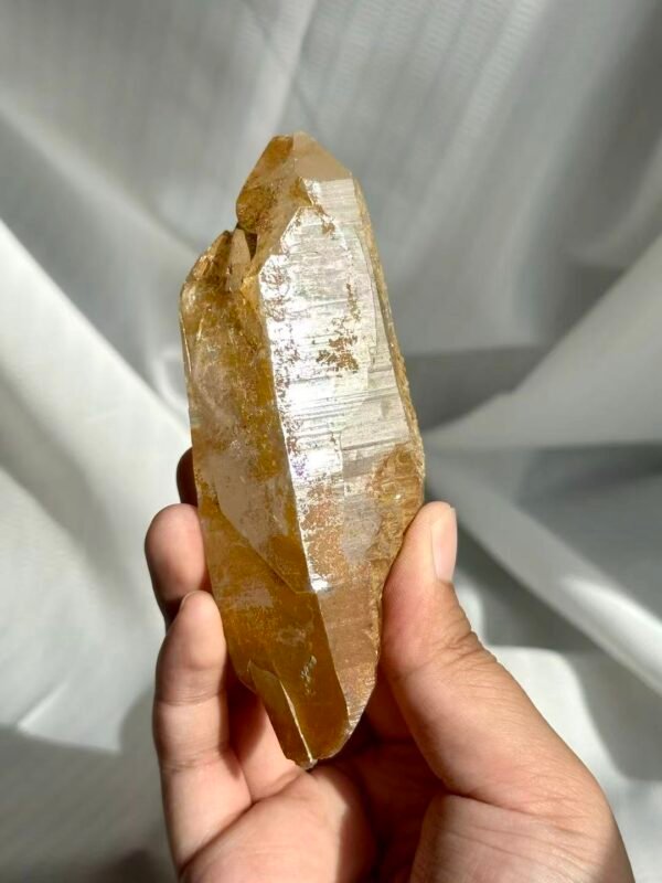 8275d67cc94ecf776270bd67cd8f2981 Golden Mineral-Skinned Himalayan Handheld Crystal 12K