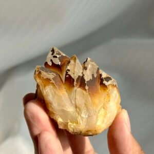 Tibetan Himalayan Multi-Crystal Mini Cluster: Flame-like Ore Rind 13P