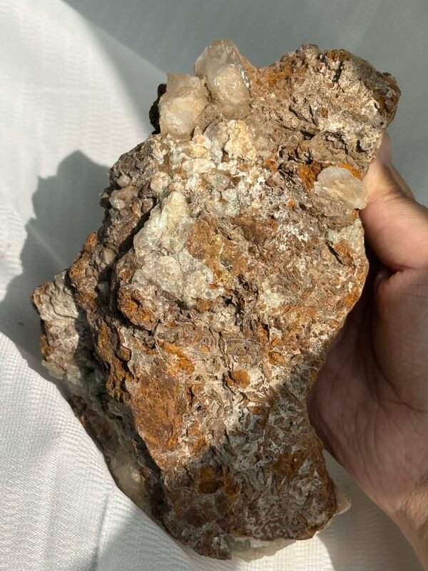 a4c6b1614a447b5aaabb47658bbf7065 Tibetan Himalayan crystal and rose calcite symbiotic ornaments 09B