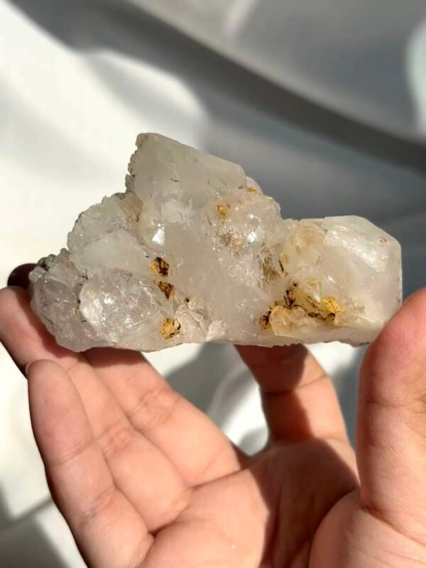 a7edd861495fd62e66861a7cb303955e Himalayan Crystal Castle Cluster with Enclosed Yellowish-Brown Spherical Minerals, Fully Epitaxial 16B