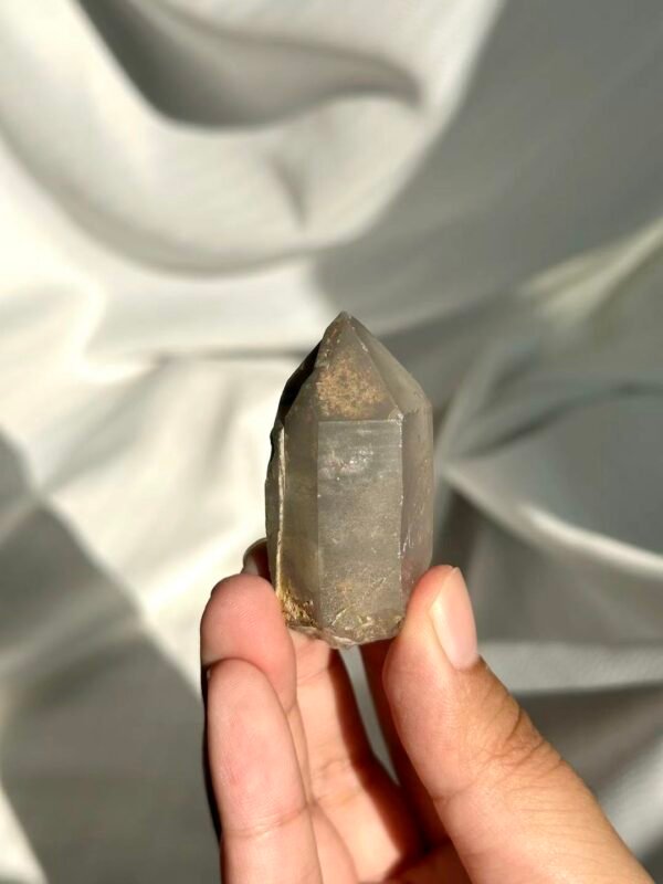 aa67533499b51f018e3f95a06655c695 Himalayan Mini Single Crystal: Gray Hidden Mountain Pattern with Rainbow Sheen 13D