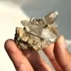 b196ccd5341e75be3d546c0491c3c8e9 Twin-Cone Himalayan Crystal Cluster with Calcite Intergrowth 15I