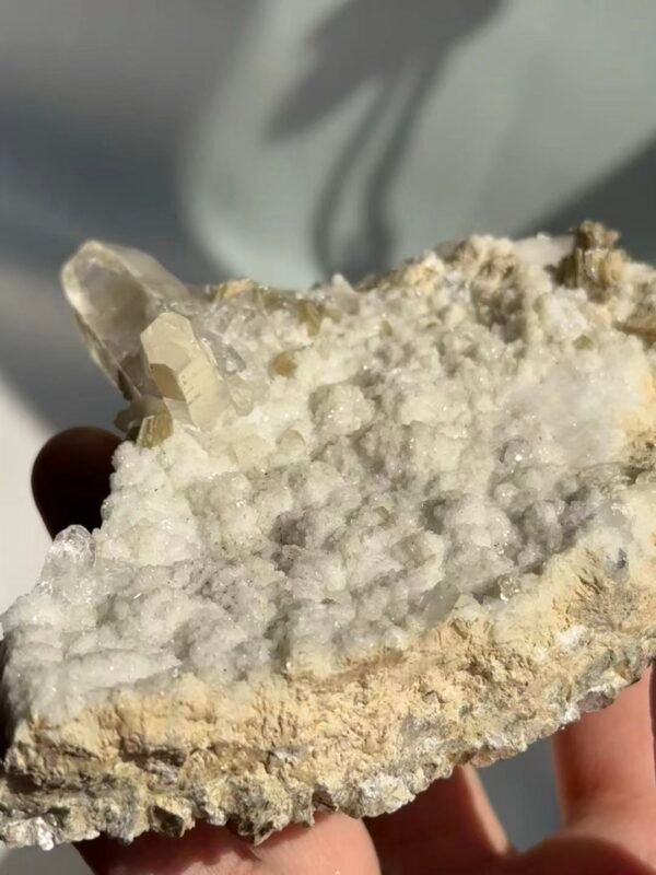 b20cac04588c0dd6ac8d955dd07135a6 Himalayan Crystal Cluster with Fine Flash Feldspar & Silver Mica 16A