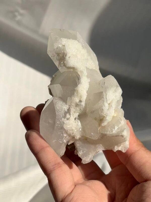 Himalayan Polycrystalline Cluster - Frosty Mineral Skin & Fine Sparkle  16F