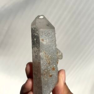 Silver fine flash special mineral leather double-pointed Himalayan crystal hand grip  10I