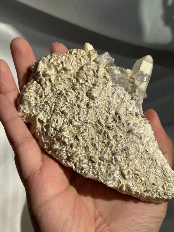 bd76f6c1911f440b3c4365e3bdd84786 Himalayan Crystal Cluster with Fine Flash Feldspar & Silver Mica 16A