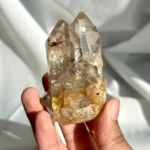 Twin Large Transparent Himalayan Crystals 12M
