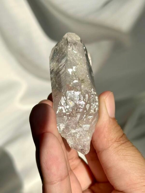 White Transparent Himalayan Crystal with Epitaxial Base  12O