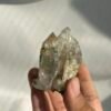 Himalayan Twin-Terminated Crystal with Enclosed Silver-Green Mica & Rutile   14J