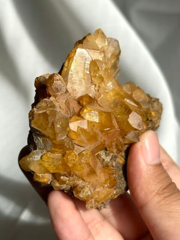 ce702ecd81beaa133345d58cbdc63dfa Deep Golden Himalayan Crystal Cluster with Druse Base 12C