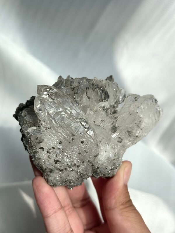 d2a6ba5e2f0b339c408b53a41b049f2e Himalayan soft green mudstone crystal cluster 09A