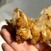 Tibetan Himalayan Crystal Cluster with Golden Suture Inclusions  13L