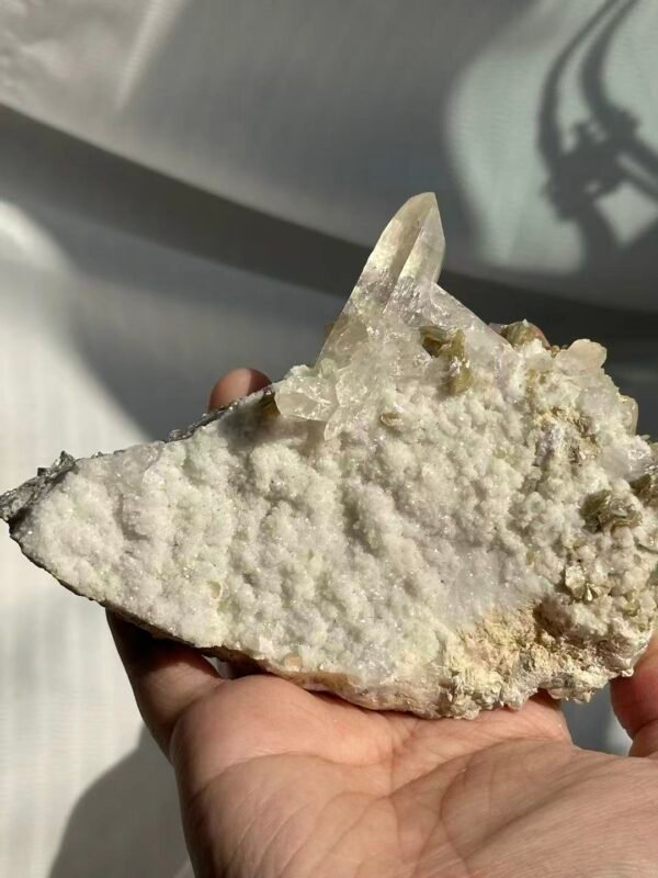 e53e4e6b282d0b90957e27dbca98bae0 Himalayan Crystal Cluster with Fine Flash Feldspar & Silver Mica 16A