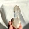 Transparent Sculptural Himalayan Single Crystal with White Calcite Symbiosis  11F