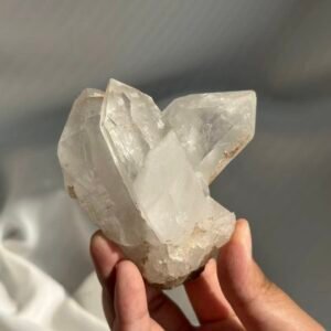 Himalayan Crystal with Multi-Crystal Formation & White Snow-Mist Interior  14B