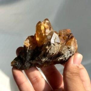 Rose Manor Floating Brownish-Red Himalayan Crystal Cluster 15B