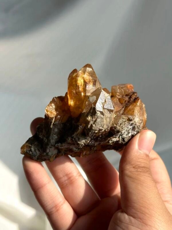 Rose Manor Floating Brownish-Red Himalayan Crystal Cluster  15B