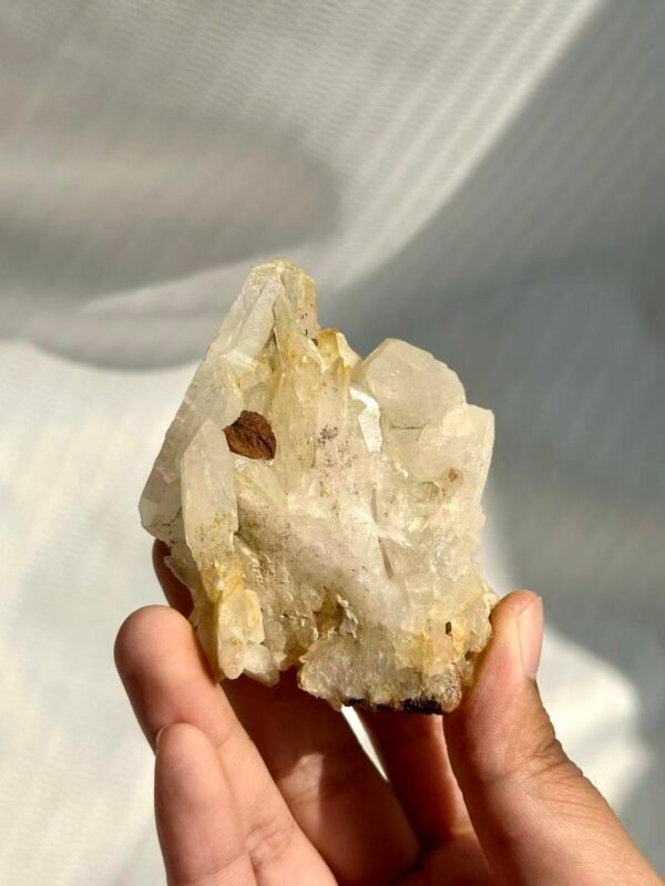 f5e8be25502143805e7a7229255b880c White Multi-Crystal Tibetan Himalayan Crystal Cluster 14H