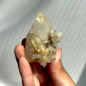 Golden  flower Himalayan crystal  09K