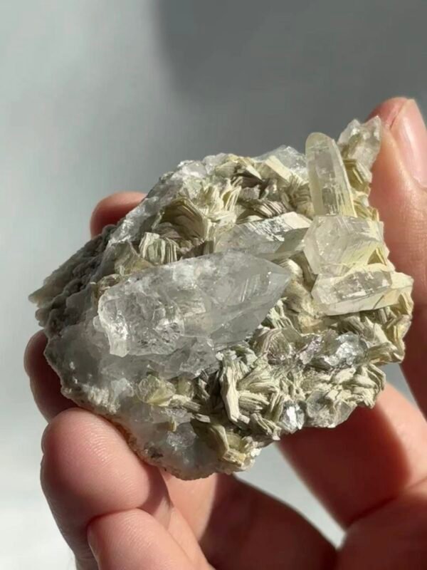 65ea963c431e8efb382157cdb61601e1 Himalayan Crystal Cluster with Silver Mica & Albite 16M